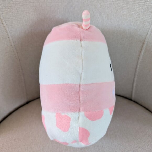 NWT Squishmallow 8" Amelie Strawberry Milk Pink Soft Plush Toy Kellytoy‎ 2022 - Picture 5 of 6